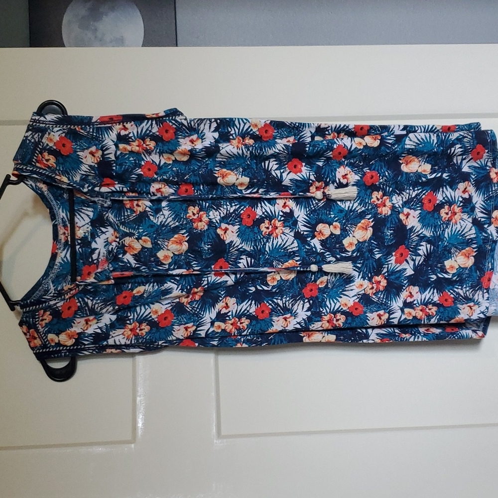 Ladies Tropical Floral Tank